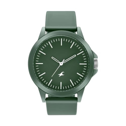 Fastrack Green Dial Analog Unisex-Adult Watch/NT38024PP70W, Band: Green