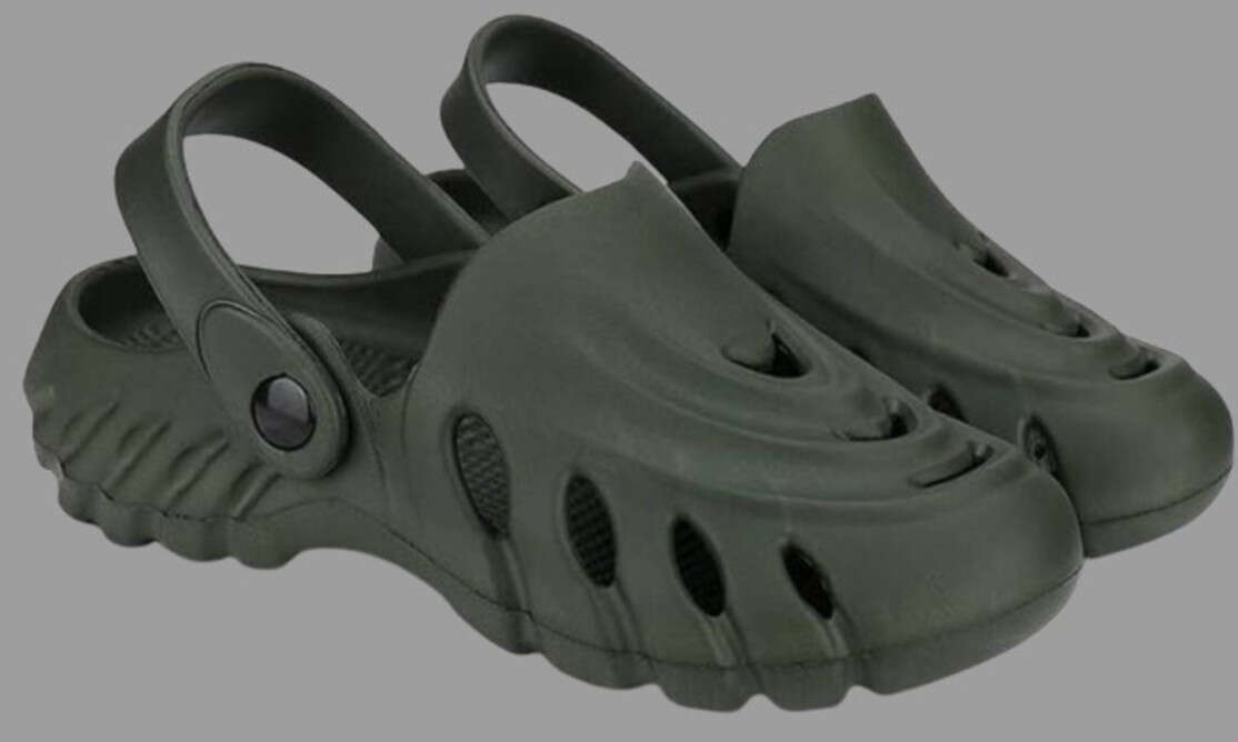 Men Olive Clogs