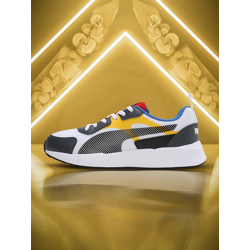 Puma Men White & Black Colourblocked IDP Sneakers