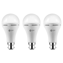 Orient Electric Inverter Emergency LED Light Bulbs - 6500K (Pack of 3, 12W)