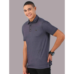 STELLERS Short Sleeves Polo Collar Moisture Wicking Cotton Regular Fit T-shirt