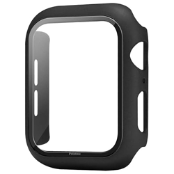 Printme i.Watch Case/Cover - Compatible with i.Watch Full Coverage, Built-in 9H Hardness Tempered Glass Screen Protector (45 MM, Black)