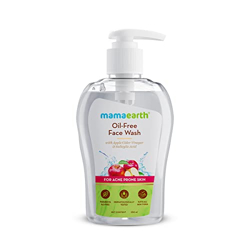 Mamaearth Oil-Free Face Wash for Oily Skin, with Apple Cider Vinegar & Salicylic Acid for Acne-Prone Skin  250 ml