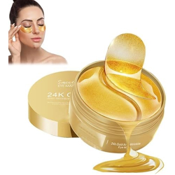Luxenwell 24K Gold Under Eye Patches, 60 Pieces, Collagen and Hyaluronic Acid Treatment for Dark Circles and Fine Lines