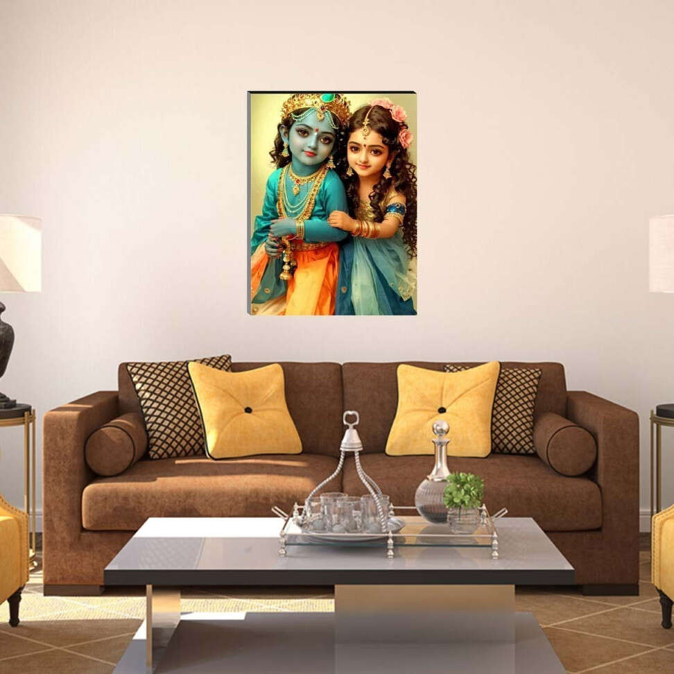VGALLERY Radha Krishna Wall Paintings For Home Decor Living Room Wall Decoration... more