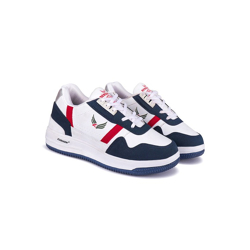 Premium Sports Men Leather Lace-Ups Running Non-Marking Shoes