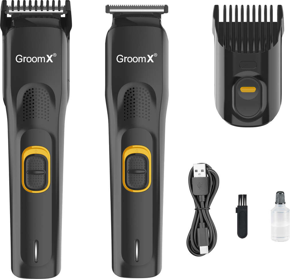 GROOMX GX509 Cordless Professional Hair Trimmer, Waterproof Trimmer  Runtime: 90... more