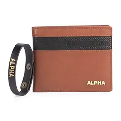 Alpha Premium Leather Mens Wallet | 100% Ethically Sourced Top Grain Leather | Luxury Craftsmanship | Smart Design | RFID Protection | Blending Style with Functionality | Business | Style 13