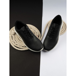 Men PU Lace-Up Sneakers
