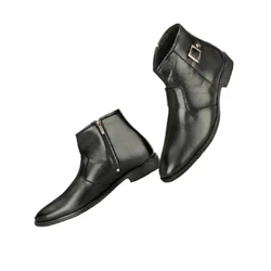 STALAG Men's Artificial Leather Zipped-Resistance Boot