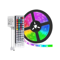 Multi-coloured 44 Keys s IR Remote and 24V Power Supply Led Strip Light -5Meter