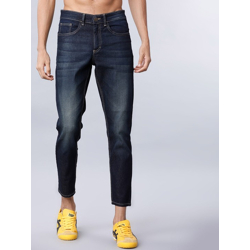 Men Navy Blue Slim Fit Mid-Rise Clean Look Jeans