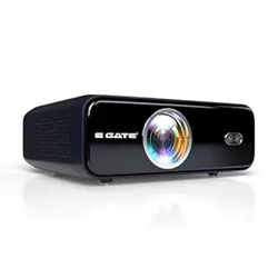 E GATE Duster 7X 100% Dust Proof Automatic Android Projector, 700 ISO Lumens, FHD 1080p Native & 4K HDR, AI Auto (Keystone+Focus+Obstacle+Tilt), 2GB-32GB, 2XHDMI-ARC, WiFi 6, Bluetooth, EGate