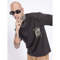 Typography Printed Relaxed Fit T-shirt