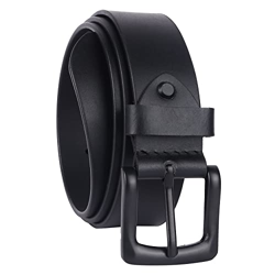 HAMMONDS FLYCATCHER Genuine Leather Belt for Men - Adjustable Waistband up to 46 Inches Belt for Jeans & Dress Pants - 1.5" Width - Zinc Casted Buckle - Formal & Casual Wear - Branded Mens Belt