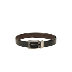 Men Black & Brown Textured Belt