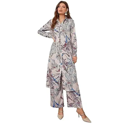 Leriya Fashion Cotton Kurta-Set for Women  Printed Anarkali Kurta with Pants | Elegant Ethnic Outfit for Daily Wear & Office Look