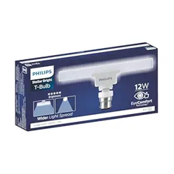 Philips Stellar Bright 12W B22 LED T-Bulb,1080lm,Cool Day Light, Pack of 1
