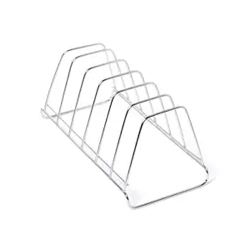NH10 DESIGNS Steeliness Steel Dish Rack Plate Stand For 6 Layer Table Stand, Plates Holder Kitchen,Kitchen Rack,Stainless (Pack Of One, Nhspcountertop, Floating Shelves)