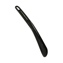 Chardonnay Shoe Horn | Travel Friendly Shoe Wearing Stick for Men & Women | Medium Handle | Easy Slip-On for Shoes | Elegant Business, Wedding & Casual Formal Footwear Accessory  Black