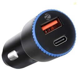 ZEBRONICS CC2018 38 Watts Car Charger, Dual Output (USB + Type C), Rap
