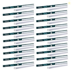 Bajaj Ivora 20W Cool Day Light LED Tubelight (Pack Of 20) | LED Tube Light For Home | IR Free | UV Free | Voltage Surge Protection Of 4 KV | Bright & Energy Efficient | White | 1 Yr Warranty