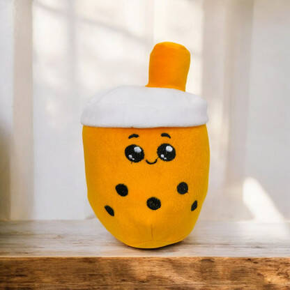 Yey Soft Fabric Boba plushie Bubble Tea Stuffed Animals, Soft Squishy Milk Tea - 17 cm(Multicolor)