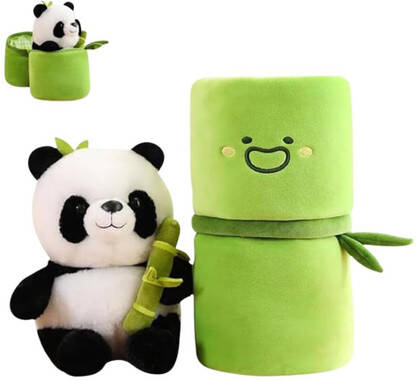 ASJS Bamboo Panda soft toys for kids girls, birthday gift for kids, girls - 35 cm(Green)