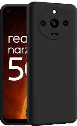 CEDO XPRO Back Cover for Realme Narzo 60 5G(Black, Dual Protection, Silicon, Pack of: 1)