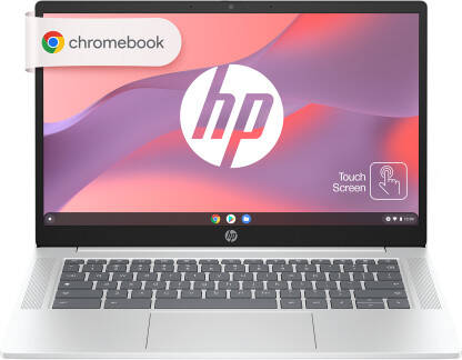 HP Intel Core N N200 - (8 GB/128 GB/Chrome OS) 14a-nf0016TU Chromebook(14 Inch, Glacier Silver, 1.45 Kg)