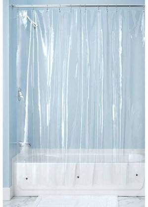 Goel Home Decor 210 cm (7 ft) PVC Transparent Door Curtain Single Curtain(Solid, Transparent)