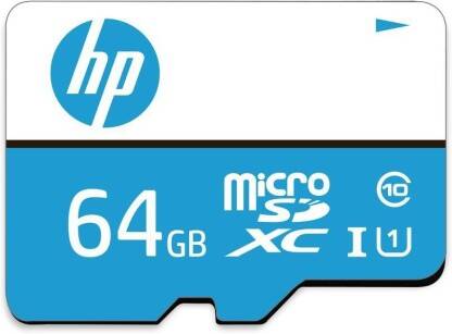 HP MX310/MI310 MI310 64 GB MicroSD Card Class 10 100 MB/s Memory Card Compatible with Mobile, Tablet, Camera, Computer, Gaming Console