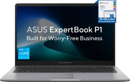 ASUS Expertbook P1 Intel Core i3 13th Gen 1315U - (8 GB/512 GB SSD/Windows 11 Home) P1503CVA-S70501WS Thin and Light Laptop(15.6 inch, Misty Grey, 1.62 Kg, With MS Office)