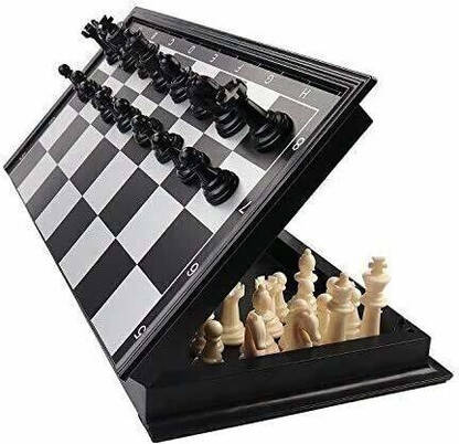 MPH ENTERPRISE Magnetic Educational Toys Travel Chess Set with Folding