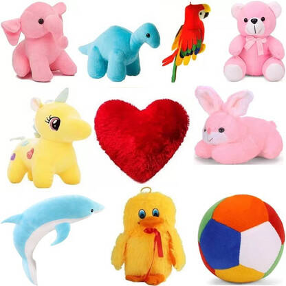 Macros Super Soft 10 Complete Pack Stuffed/soft toy Combo of Teddy Bea