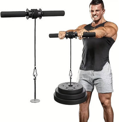GJSHOP Wrist Strength Trainer Non-Slip Handle Forearm Exerciser for Fitness & Training Hand Grip/Fitness Grip(Black)