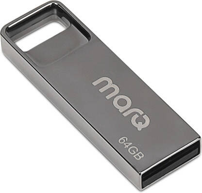 MarQ by Flipkart MQPD_64_U20 64 GB Pen Drive Compatible with Desktop Computer, Laptop, Television USB 2.0 Metal Case(Silver)
