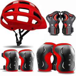 jaspo Plastic Red SX 4 Protective Set (Suitable for Age Group Upto 12 Years Old)