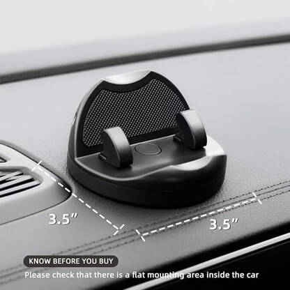 Ancestors Car Mobile Holder for Dashboard, Windshield(Black)