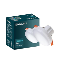 Bajaj Polycarbonate Celesta LED Deep Downlight 5W | for Smaller Spaces | LED Back-Lit Technology | Blue (Pack of 1)