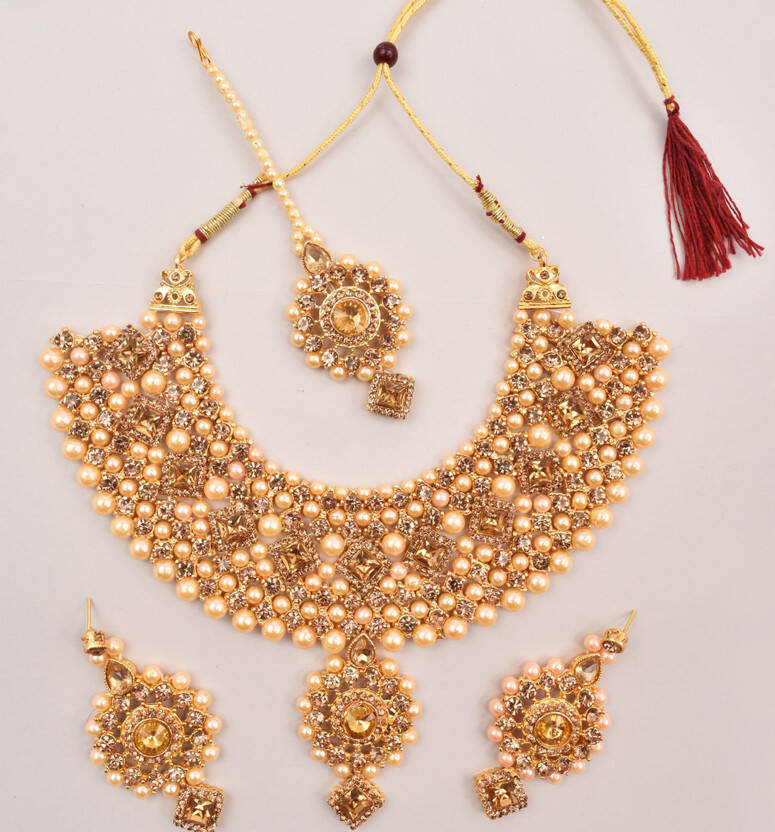 Alloy Gold-plated Green Jewel Set(Pack of 1)
