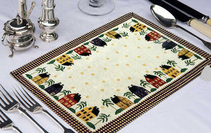 Galaxy Home Decor White Organic Cotton Table Linen Set(Pack of 7)