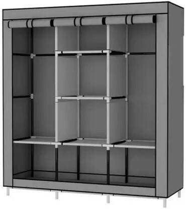 GALLAXY Carbon Steel Collapsible Wardrobe(Finish Color - Purple, DIY(D