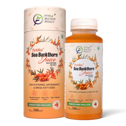 Fytika Sea Buckthorn Juice - 300 ML (PACK OF 1) | Pulp Concentrate Mad