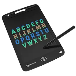 Portronics Ruffpad 8.5M Multicolor LCD Writing Pad with Screen 21.5cm (8.5-inch) for Drawing, Playing, Handwriting Gifts for Kids & Adults, India's first notepad to save and share your child's first creatives via Ruffpad app on your Smartphone(Black)