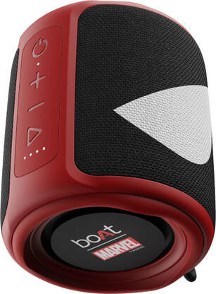 boAt Stone 350 Deadpool Edition 10 W Bluetooth Speaker(Assassin Red, Mono Channel)
