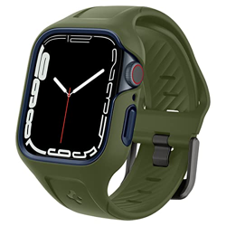 Spigen Liquid Air Pro for Apple Watch Series 9 45mm Case with Strap Band, Series 8/7 45mm Case with Strap Band - Moss Green