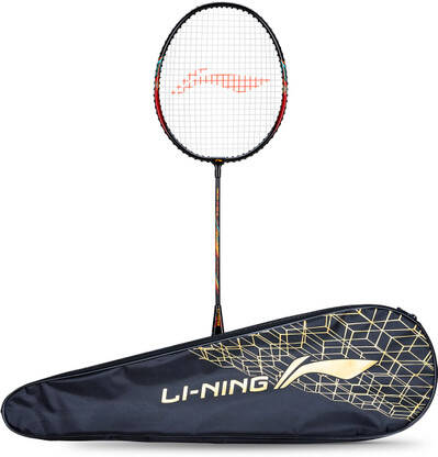 LI-NING Smash XP 60 IV Badminton Racket (Set of 1 + 1 Full Cover) (Strung, Black/Pink) Pink Strung Badminton Racquet(Pack of: 1, 95 g)