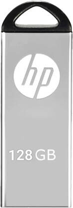 HP x220y 128 GB Pen Drive Compatible with Mobile, Laptop, Desktop Computer, Audio Player, Tablet USB 2.0 Metal Case(Silver)