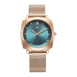 Fastrack Stunners X Special Edition Quartz Green Dial Stainless Steel Analog Watch for Women